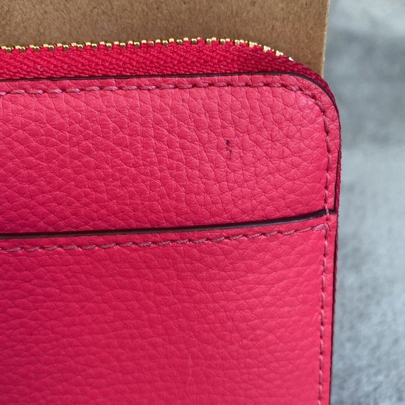 🩷COACH🩷Pink Accordion Zip Wallet with Dustbag/Style #76517/EUC - Picture 3 of 9